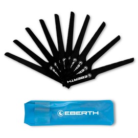 EBERTH 10 x Jigsaw Blades T18 (Pack of 10), Total Length 95 mm, Replacement Part Jigsaw Blades for EBERTH IW8-P38 Compressed Air Body Saw, Saw Blades with 18 Teeth per Inch, for Steel, Aluminium,