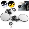 2pcs 7/8in Handlebar Rearview Mirrors with LED Turn Signal Amber