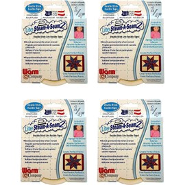 Warm Company Lite Steam-A-Seam 2 Double Stick Fusible Web Tape -1/4" X 40 Yards, Set of 4