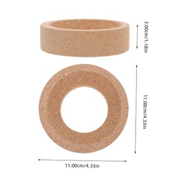 Ipetboom Round Bottom Flask Cork Stand with Grooved Base for Stable Support Protective Cushioning Soft Cork Holder for Laboratory Home and Studio Use