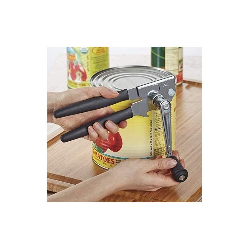 ShoppingOnBed Ergonomic Precision Can Opener With Smooth Edge And Built