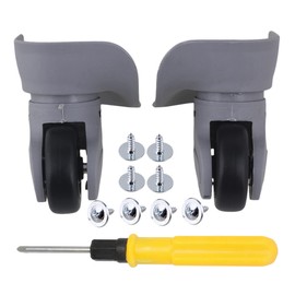 1 Pair Replacement Wheels for Luggage 360 Swivel Suitcase Casters Grey 1.29" & 1.53" & 1.73" & 1.22" W041