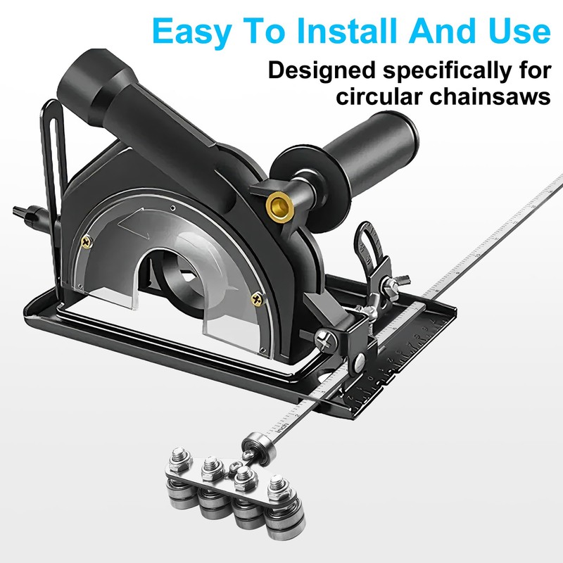 Aunocy Circular Saw Guide Rail, 24-Inch Adjustable Rip Cut Guide