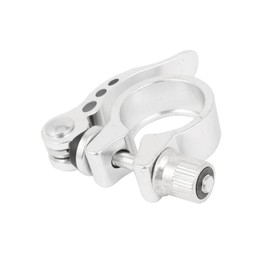 BULLSPANN Bicycle Seat Seat Post Clamp for Bicycles, 1.1 inches (28.6 mm), Bicycle Parts, 1 Piece, Silver Tone