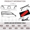 OCCI CHIARI Bifocal Reading Glasses for Men 2.25 Blue Light