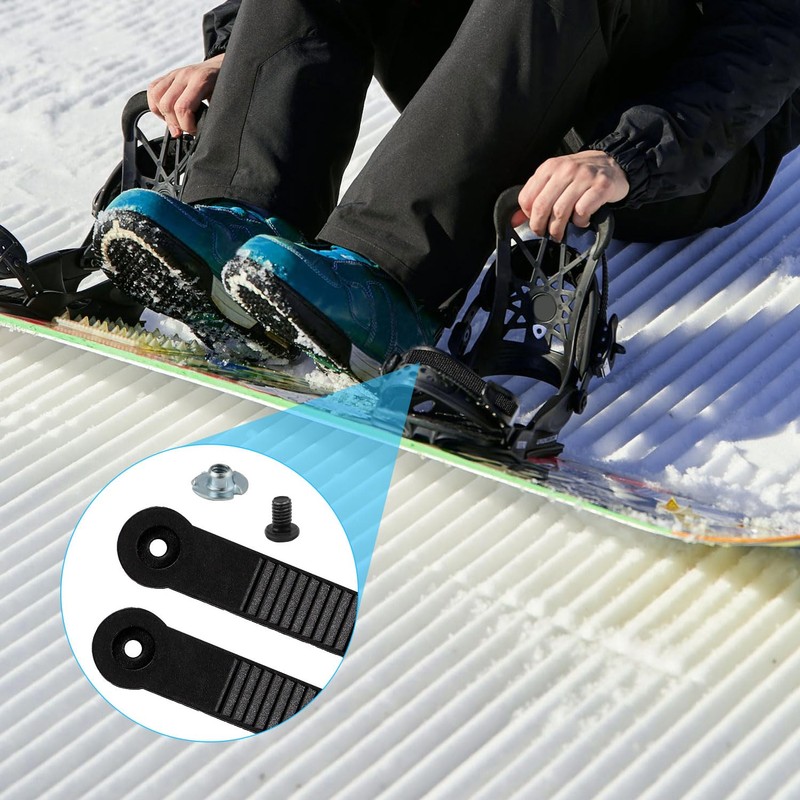 lasuroa 8 Pcs Snowboard Ankle Binding Straps, Snowboard Ladder Strap