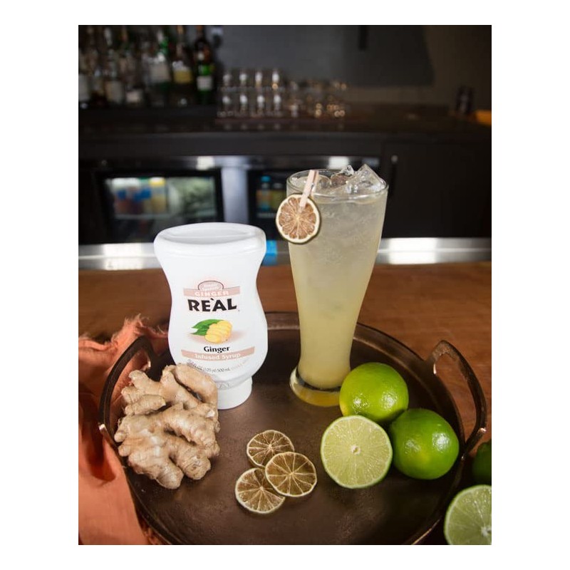Ginger Reàl Infused Exotics, Ginger Infused Syrup, 16.9 FL OZ