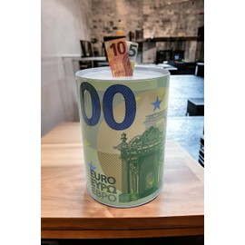 BUSDUGA 4195 XXL Money Box 100 Euro Note Money Box Approx. 21 x 15 cm