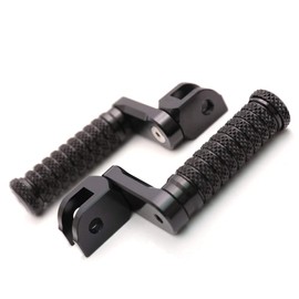 MC MOTOPARTS M-Grip Black 40mm Lowering CNC Front Rider Foot Pegs Compatible with TL1000R 98-03 TL1000S 97-01 Hayabusa