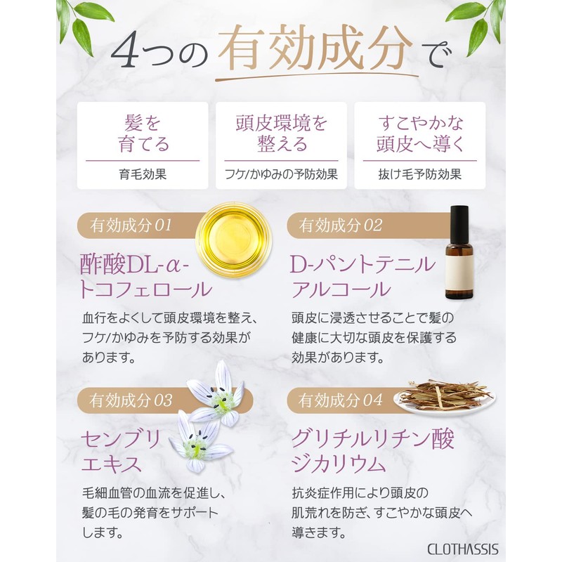 CLOTHASSIS Puro fiore Puro Fiore Hair Growth Reminder for Women