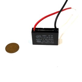 Unbranded 2 Pieces  1.2UF HBC CEILING FAN CAPACITOR CBB61 50/60hz 40/85/21 450vac E88