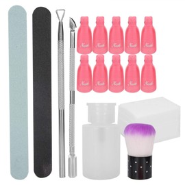 Kit de herramientas para quitar esmalte de uñas, kit de herramientas para quitar esmalte de uñas con pinzas para uñas, accesorios para quitar esmalte de uñas en gel, juego para quitar esmalte de uñas,