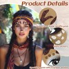 2 Sheets Waterproof Giraffe Face Stickers - Glitter Temporary Tattoos