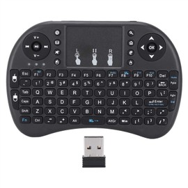 Mini teclado inalámbrico Richer-R,Mini i8 Flying Mouse Teclado inalámbrico para multimedia en el hogar para PC con Smart TV para Android,Teclado ergonómico ergonómico portátil Air Mouse con panel táct