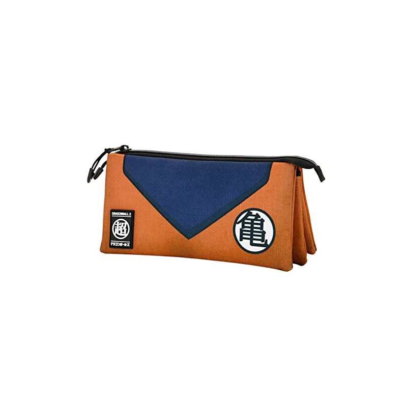 Dragon Ball Suit-ECO Triple Pencil Case, Orange, orange, ECO Triple