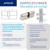 APECS Cylinder Lock Profile Cylinder 35/40 mm for Door Lock
