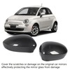 2 Pcs Door Side Rearview Mirror Cover Cap Left Right