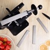 XARILK 4 PCS Diamond Knife Sharpening Stones Set with Aluminum