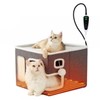 ZOMISIA Heated Cat House for Indoor Cats - Cat Warming