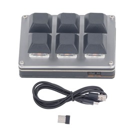 Professional Mechanical Keyboard with 6 Keys USB BT 2.4G Type C Single Handed Wireless Customizable Keyboard