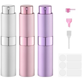Fusupak Perfume Atomizer Travel Bottle Refillable: Cologne Sprayer Portable for Men - Mini Spray Empty for Refill - 8ml Small Size Purple