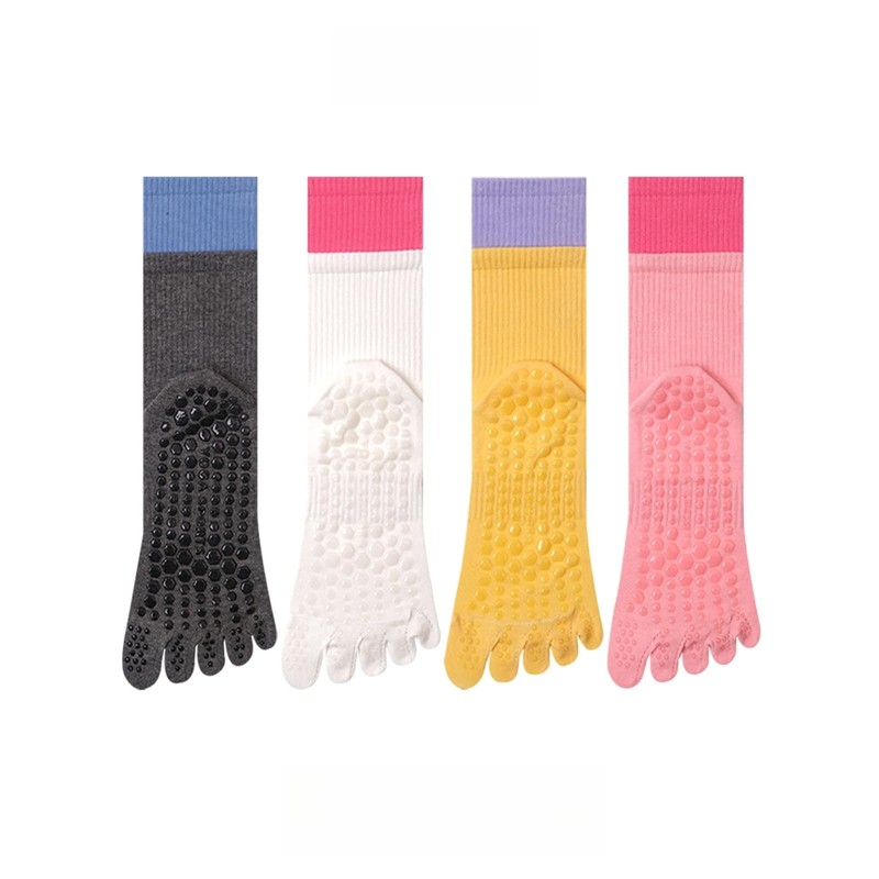 svlftecon Unisex Yoga Pilates Socks with Grips Non Slip Full