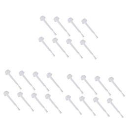 Housoutil 3sets Dip Powder Replacement Liquid Brush White Brush for Nail Dipping Powder Liquid and Easy to Use for Efficient Nail Art and Varnish Application