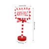 Christmas Stop Here Decor Metal Solid Wood LED Delicate Santa