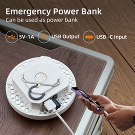 Tent Light LED Rechargeable Camping Portable Hanging Lantern,IPX5 Waterproof Outdoor Lights with 4000LM and 10500mAh Battery Power, Camp Lamp Light for Glamping Indoor Outages Car Repair(Magnet)