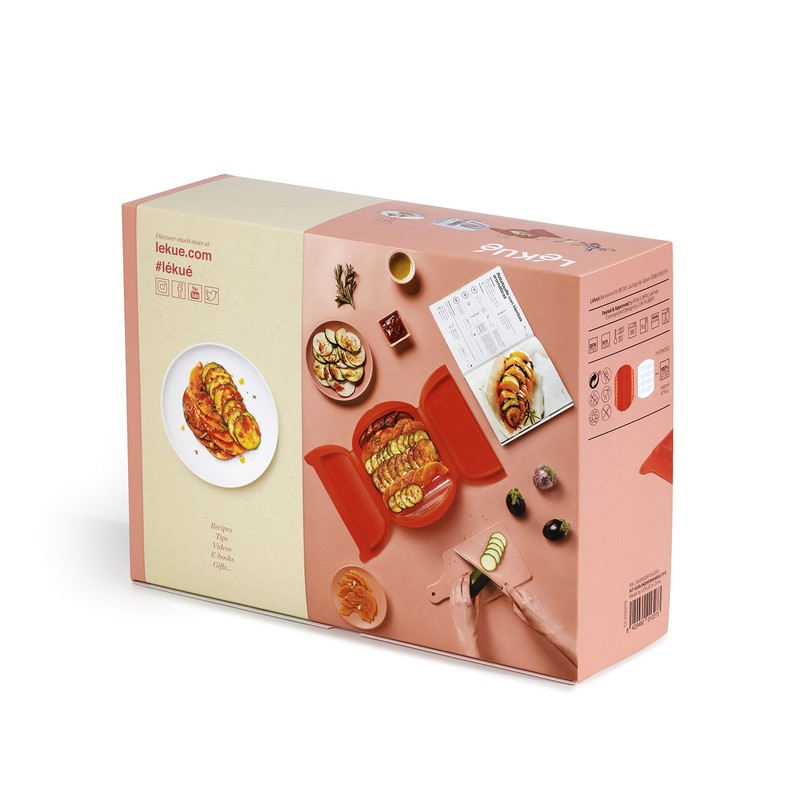 Lékué Steam Box Set for 3.4 People + Spanish Recipe