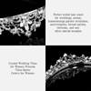 Amariver Silver Wedding Crown Crystal Small Tiara for Women Queen