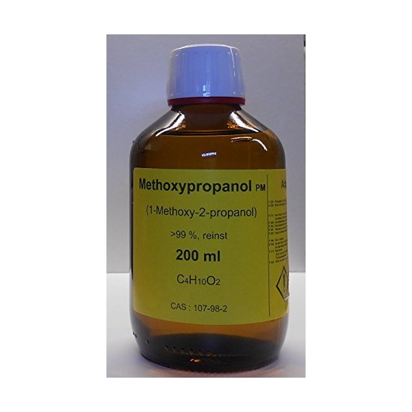 200 ml Methoxypropanol 99%, 1-Methoxy-2-propanol, Solvent for Printing Inks and