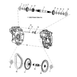 Polaris ATV Shaft Output, Genuine OEM Part 3234224, Qty 1