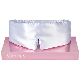 VÉNERA Silk Eye Mask - 100% Pure Mulberry 22 Momme Silk Sleep Mask, Adjustable Sleep Mask for Women and Men(Adjustable, Cloud Blue)