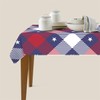GSRONY Decorative Rectangle Table Cloths Red White and Blue Checkered