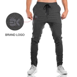 BROKIG Gwings Mens Jogger Sport Pants, Casual Zipper Gym Workout Sweatpants Pockets