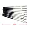 10Pcs Diamond Needle File Set, 180mm Metal Files with Rubber