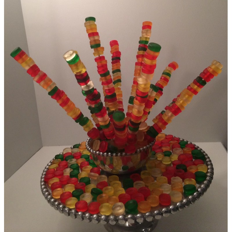HARIBO Mega Roulette Gummy Candy Pack of 24 Fruit Flavored