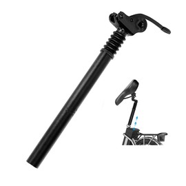 Bicycle Suspension Seat Post, 27.2mm Alumium Bike Seatpost Suspension Seat Post for Most Bicycle Mountain Bike Road Bike MTB MTN BMX Electric Bicycle (15.75 inch)