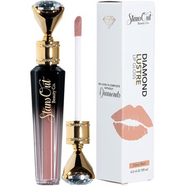 StansOut Beauty Diamond Lustre Fancy Bare Hydrating Lip Gloss | Cute Nude Moisturizing Butter-Smooth Colors |Shades for Naturally Plump & Pout, Sparkling clear finishes & Glossy Choices