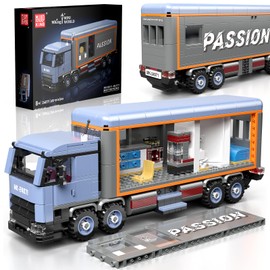 Mould King 24071 Heavy Duty Motorhome Truck Model Building Block Kit, Creative Technology Truck Clamping Building Blocks Set, Car Model Block, Suitable for 8+ Children/Adult/Collectors (615 Pieces)