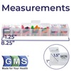 GMS Weekly Pill Case for Medication, Vitamins, Supplements, and Other