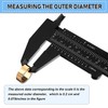 10 Pcs 150 mm Mini Plastic Caliper Vernier Caliper Double