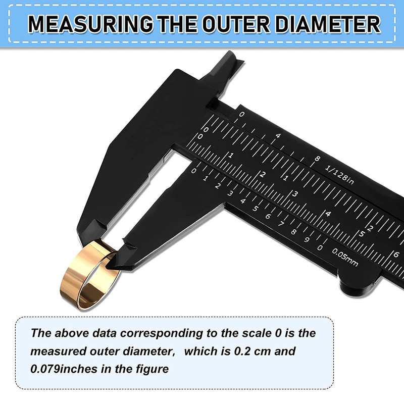 10 Pcs 150 mm Mini Plastic Caliper Vernier Caliper Double