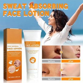 2pcs Face Antiperspirant,Sweat Absorbing Face Lotion,Face Sweat Blocker,Anti-Sweat Against Heavy Sweating on the Face,Forehead,Scalp and Oily Face Control,For Men and Women