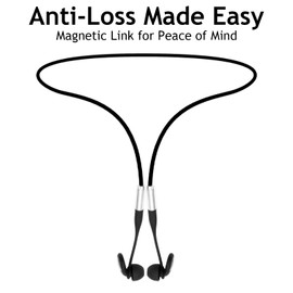 Earplugs for Sleeping with Connector Cord, Magnetic Tug-Resistant Safety Cord, Ear Plugs for Noise Cancelling 27dB- 30dB (Black, One Size)