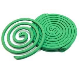 FENYGO Citronella Coils, 2 Packs, 16 Citronella Incense with 2 Coil Stands, Ideal for Outdoor Use - Each Coil Lasts 5-7 Hours, Green