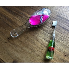 BULK SAVINGS ON NOVELTY TOY FOR CHILDREN-HAIR BRUSH WITH TOOTH BRUSH SET FISH FLOATING IN WATER- DOLPHIN,SEA HORSE,WHALE,DUCKS, SEA SHELLS,LADY BUG-GIFTS FOR WOMEN,STOCKING STUFFER, MOTHER’S DAY.UNIQU