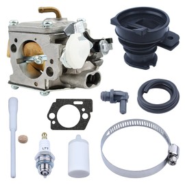 Mtanlo Carburetor Carb Intake Manifold Kit For Husqvarna 365 372XP X-Torq Chainsaw Parts, Carburetor For Walbro RWJ-4, Carb Gasket kit with Fuel Filter Gas Line Impulse Line Spark Plug