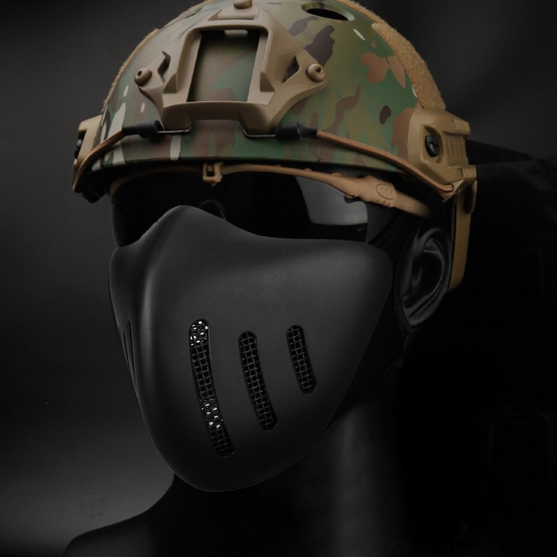 TPU Outdoor Tactics Face Shield Protection Equipment for Field Shooting